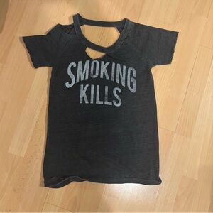 Chaser Women's  Graphic Tee - Black with Gray Text